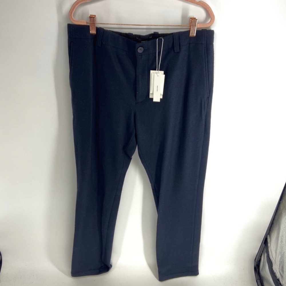 Vince Wool Blend Navy Slim Fit Leg Trouser Pant Mens Large NWT